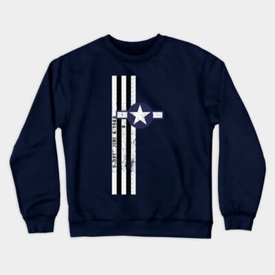 Army Air Corps D Day Invasion Stripes Vintage Crewneck Sweatshirt Official Army Merch