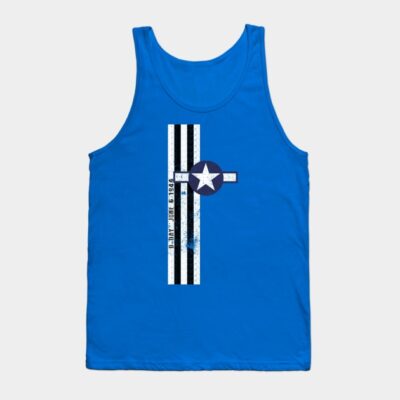 Army Air Corps D Day Invasion Stripes Vintage Tank Top Official Army Merch