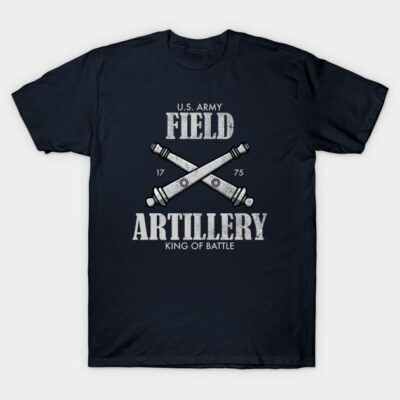 Us Army Field Artillery Distressed T-Shirt Official Army Merch