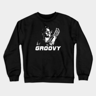 Army Of Darkness Groovy Ash Williams Bruce Campbel Crewneck Sweatshirt Official Army Merch