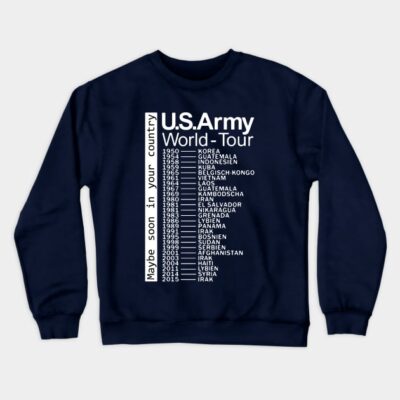 The Us Army World Tour Crewneck Sweatshirt Official Army Merch