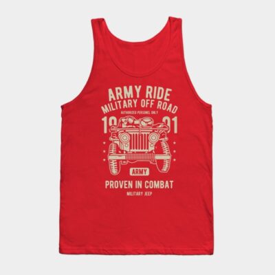 Army Ride Jeep Miliarty Rides Ww2 Us Army Military Tank Top Official Army Merch