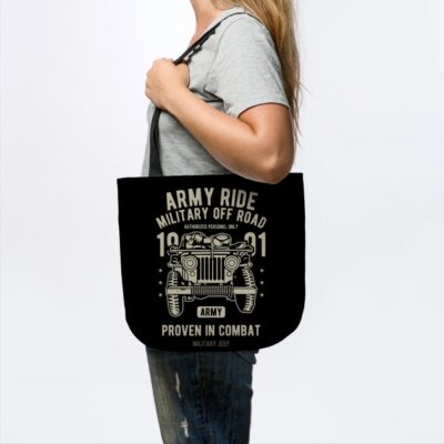 Army Ride Jeep Miliarty Rides Ww2 Us Army Military Tote Official Army Merch