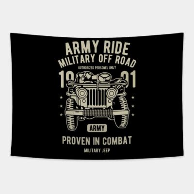 Army Ride Jeep Miliarty Rides Ww2 Us Army Military Tapestry Official Army Merch