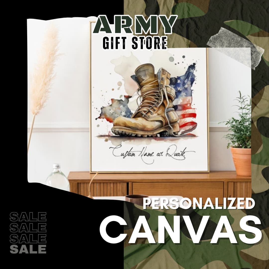 Army Gift Store personalized canvas collection