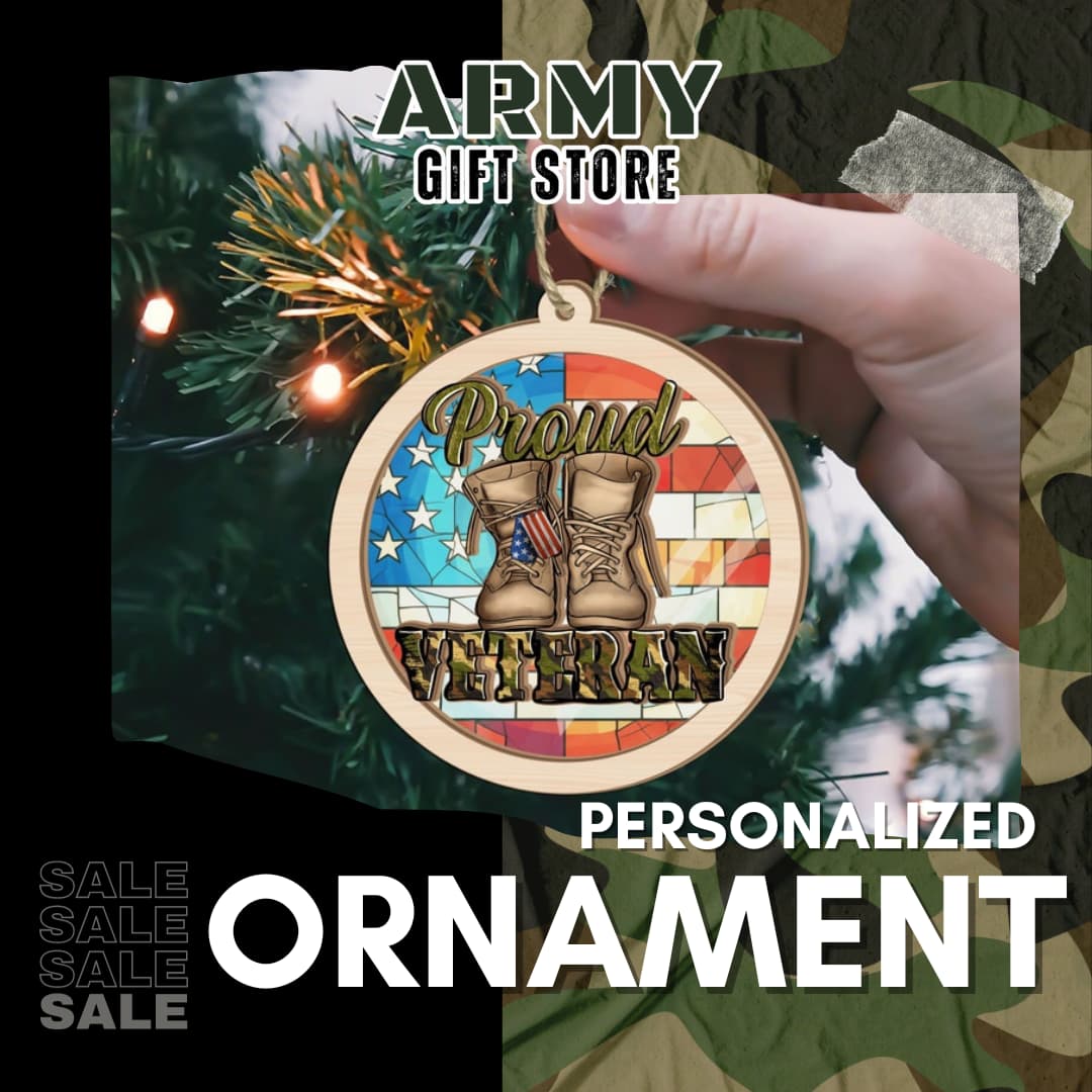 Army Gift Store personalized ornament collection - Army Gift