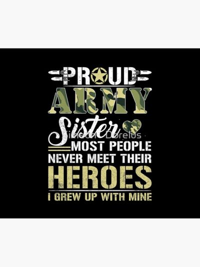 Proud Army Sister Gift - Army Sis Veterans Day Tapestry Official Army Merch