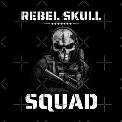 Rebel Skull Squad Soldier Special Forces Military Tote Bag Official Army Merch