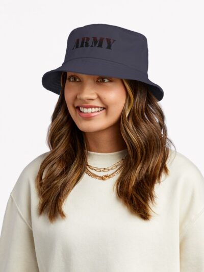 Army Usa Army Retro Bucket Hat Official Army Merch