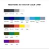 tank top color chart - Army Gift