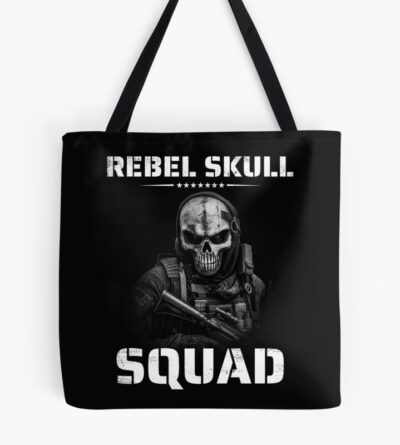 Rebel Skull Squad Soldier Special Forces Military Tote Bag Official Army Merch