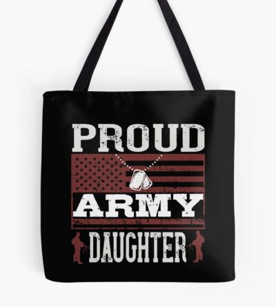 Proud Army Daughter Tote Bag Official Army Merch