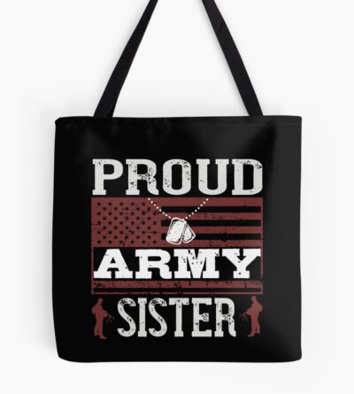 Proud Army Sister Tote Bag Official Army Merch