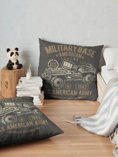 Us Army 4X4 - The American Legend! Throw Pillow Official Army Merch