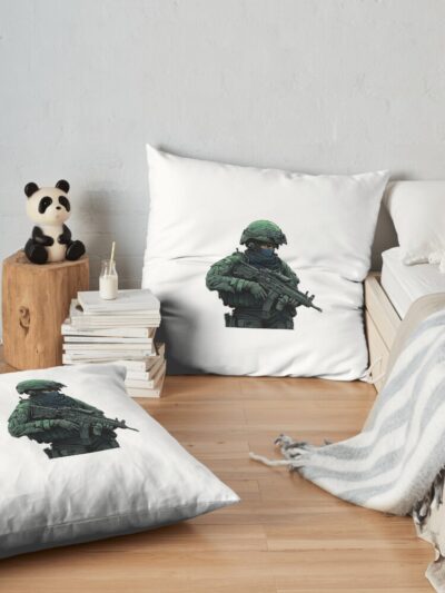 Military Taking Care Of Their People Throw Pillow Official Army Merch