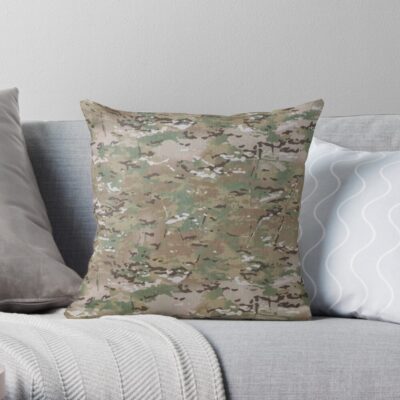 Multicam Camouflage Throw Pillow Official Army Merch