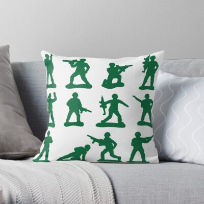 Army Man Graphics Throw Pillow Official Army Merch