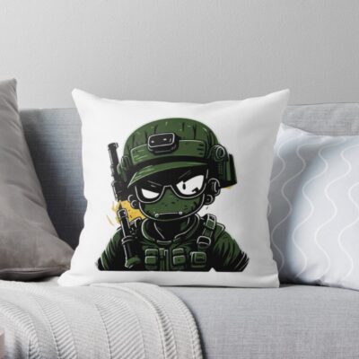 Green Military Throw Pillow Official Army Merch