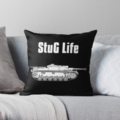 Stug Life - Military History Visualized (Vertical Version) Throw Pillow Official Army Merch