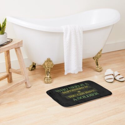 Soldier Superhero Bath Mat Official Army Merch