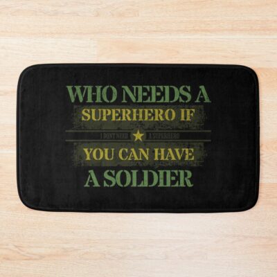 Soldier Superhero Bath Mat Official Army Merch