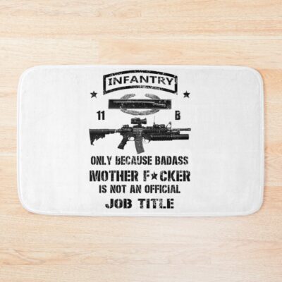 Us Army 11B Infantry Hardcore Bath Mat Official Army Merch