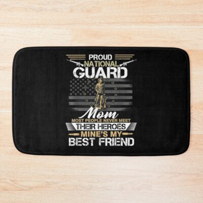 Proud Army National Guard Mom Flag U S Bath Mat Official Army Merch