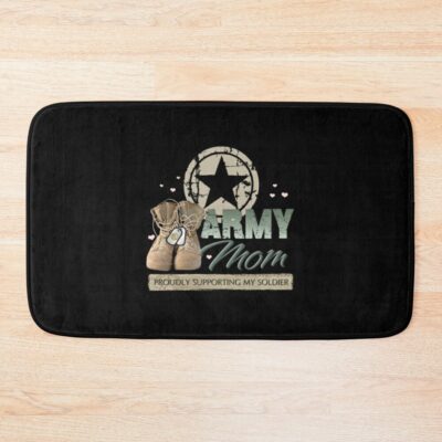 Army Mom Supporting Bath Mat Official Army Merch