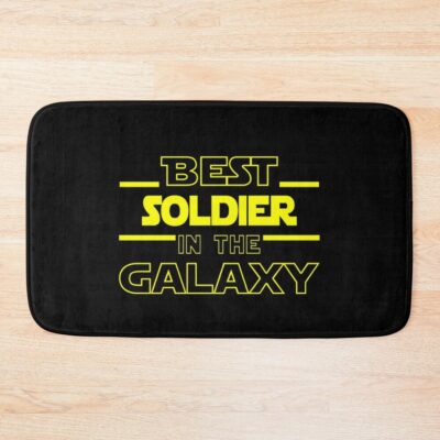 Soldier Job Dad Mom Hudband Mens Shirt, Best Soldier In The Galaxy, Funny Soldier Birthday Christmas Gift Gift Bath Mat Official Army Merch