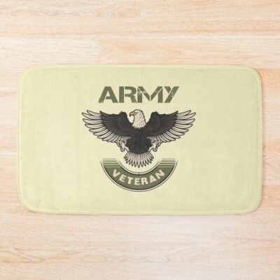 Us Army ,Proud Army Veteran ,United States Army Bath Mat Official Army Merch