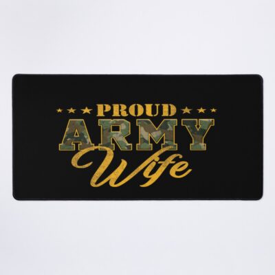 Proud Army Wife  Military Mouse Pad Official Army Merch