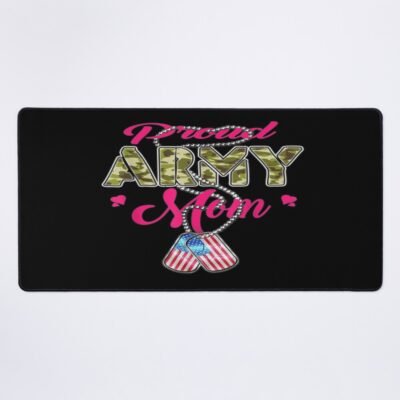 Proud Army Flag Camo Tags Mother Mouse Pad Official Army Merch