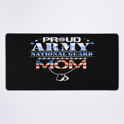 Proud Army National Guard American Flag Mouse Pad Official Army Merch