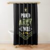 Proud Army Uncle Tshirt Military Gift Shower Curtain Official Army Merch