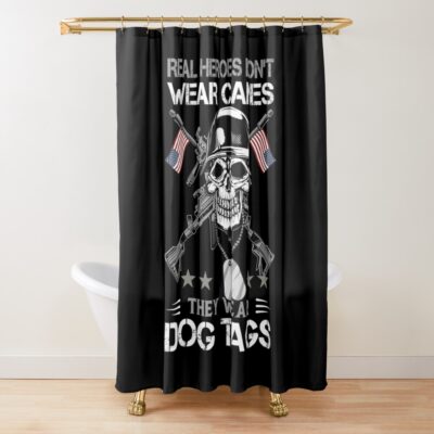 Military Veteran Shower Curtain Official Army Merch