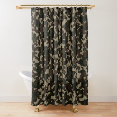 Army Pattern - Camouflage - Army Print Shower Curtain Official Army Merch