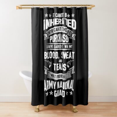 Army National Guard Shower Curtain Official Army Merch