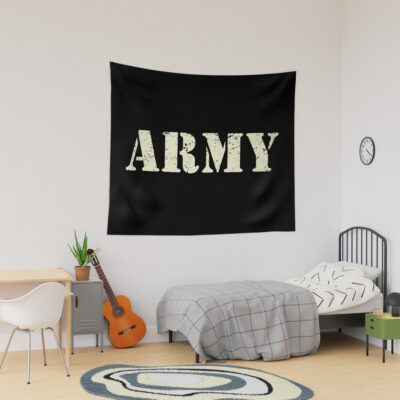 Army Usa Army Retro Tapestry Official Army Merch