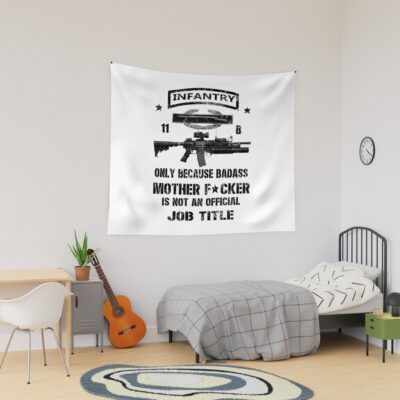 Us Army 11B Infantry Hardcore Tapestry Official Army Merch