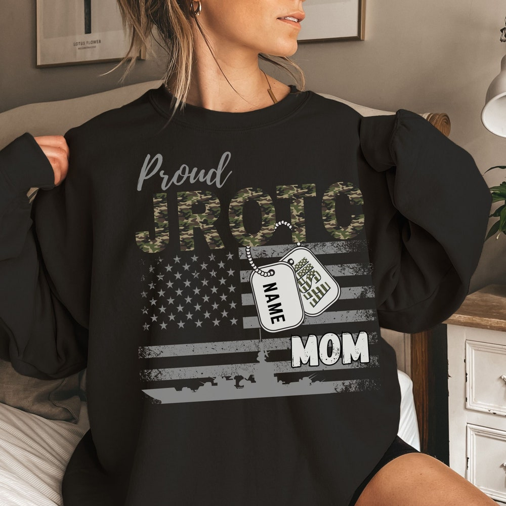 Personalized Army Long Sleeve Sweatshirt