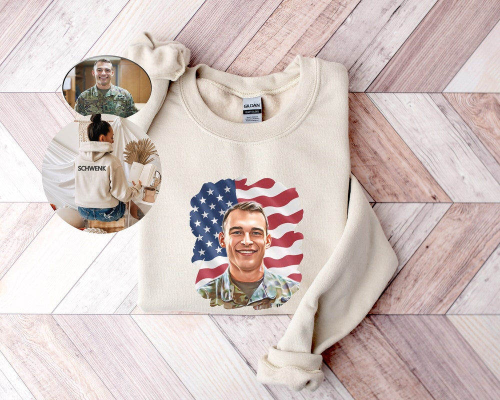 Army Personalized Photo Sweatshirt